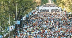 Start des Madrid-Marathons
