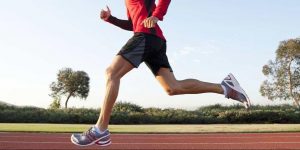 Entraînement des coureurs sur piste