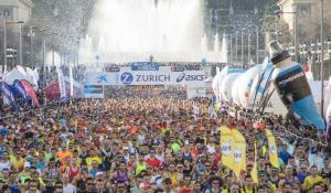 Inizio della maratona di Barcellona