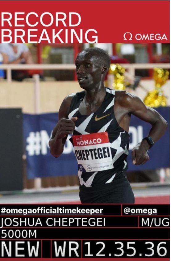 Joshua Cheptegei bate el récord mundial de los 5.000 metros de Kenenisa Bekele de 2004 ,img_5f377fd1c7c11
