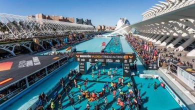 Goal of the Valencia Marathon