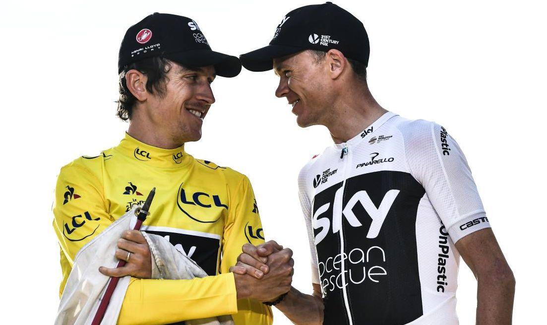 Geraint Thomas y Chris Froome