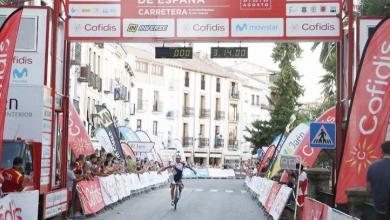 Javier Romo vencendo o Campeonato Espanhol de Ciclismo Sub23