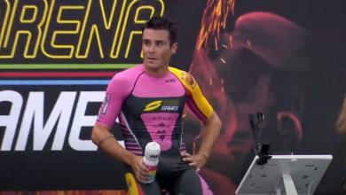 Javier Gómez Noya finalizando los SLT Arena Games