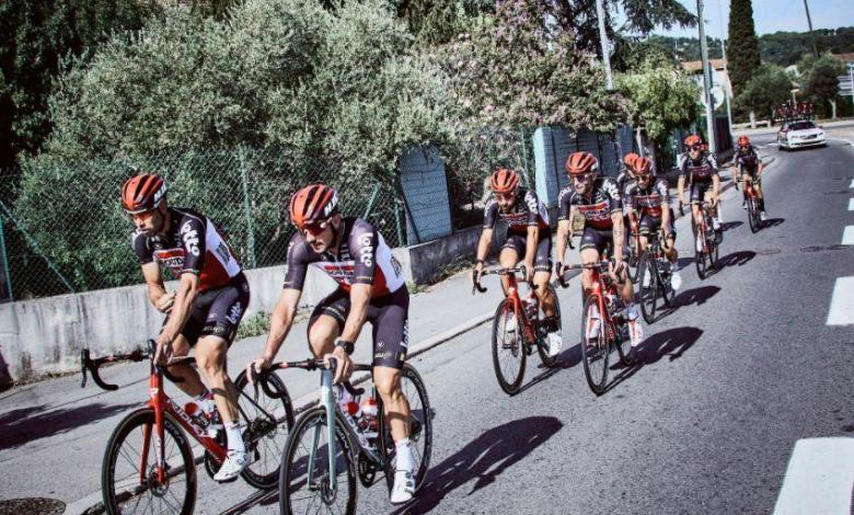 El equipo de Lotto entrenando