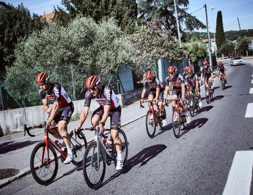 El equipo de Lotto entrenando