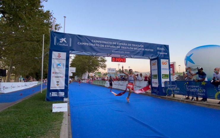 Alberto González champion of Spain of elite triathlon 2020