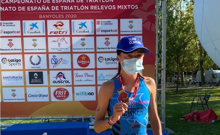 Paula Herrero champion of spain of elite triathlon 2020