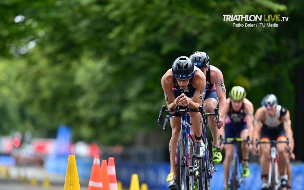 Segmento de ciclismo en las WTS Hamburgo 2020