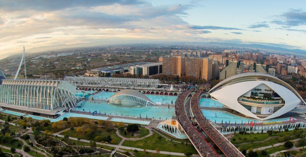 Vista aérea Maratón Valencia