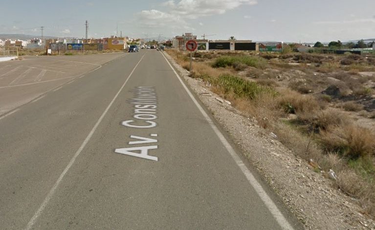 Strada AL-3111 nel comune di Níjar, in Almeria,