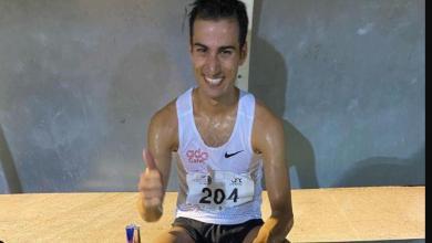 Mario Mola después de conseguir la mínima del campeonato de España