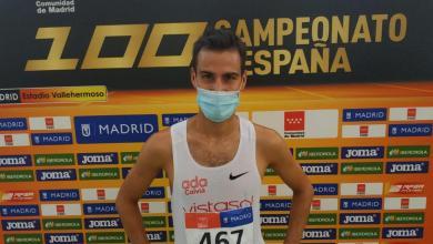 Mario Mola después de competir en los 5.000