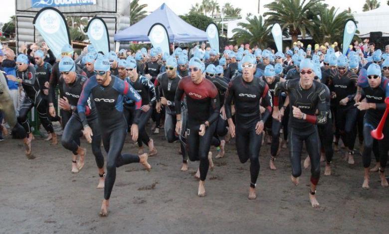 Abfahrt Ocean Lava Lanzarote Triathlon