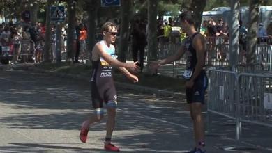 Diego Métrida en meta Ciudad Santander