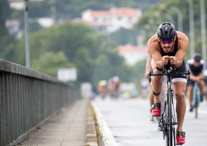 Radsegment des Caminha Triathlon