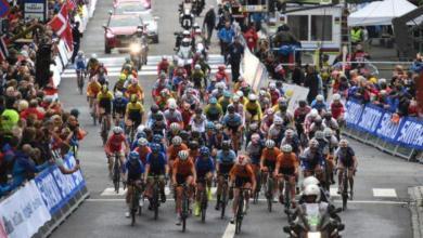 pelotón en campeonato del mundo de ciclismo