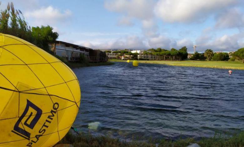 Lago para campus de triatlo no Resort Quinta da Marinha