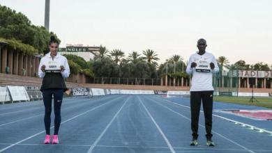 Letesenbet Gidey y Joshua Cheptegei