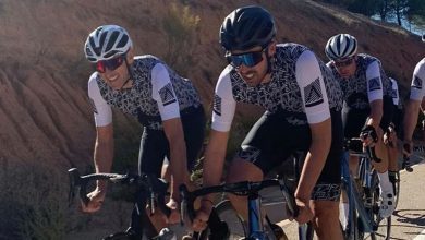 Alberto Contador en el entrenamiento de 400 kilómetros