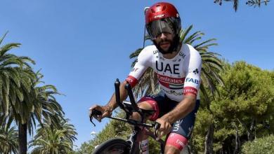 Fernando Gaviria dans un chrono