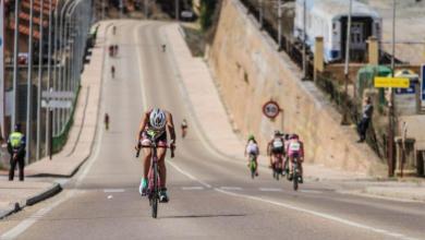 Segmento ciclista de un duatlón