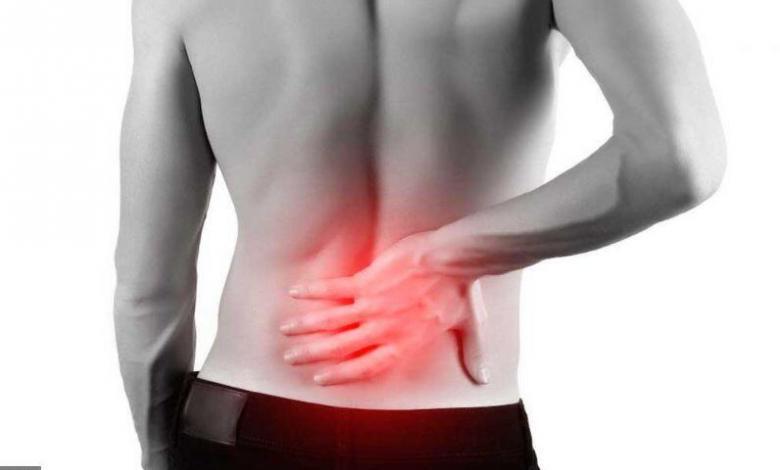 Pain in the lumbar area