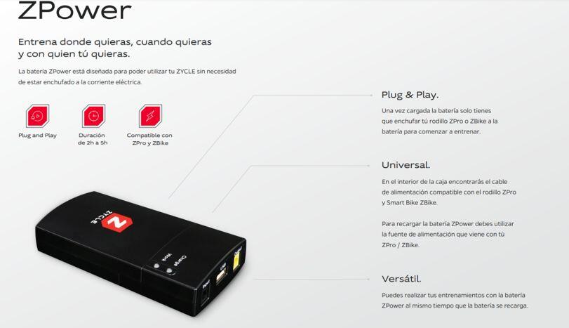 Especificações ZYCLE ZPower
