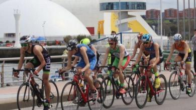 Segmento ciclistico di un duathlon