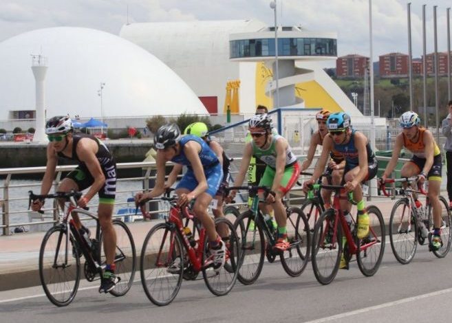 Segmento de ciclismo de um duatlo