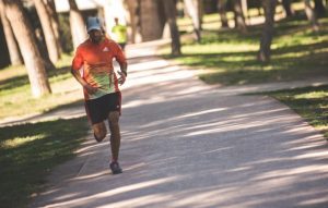 A runner running in Valencia
