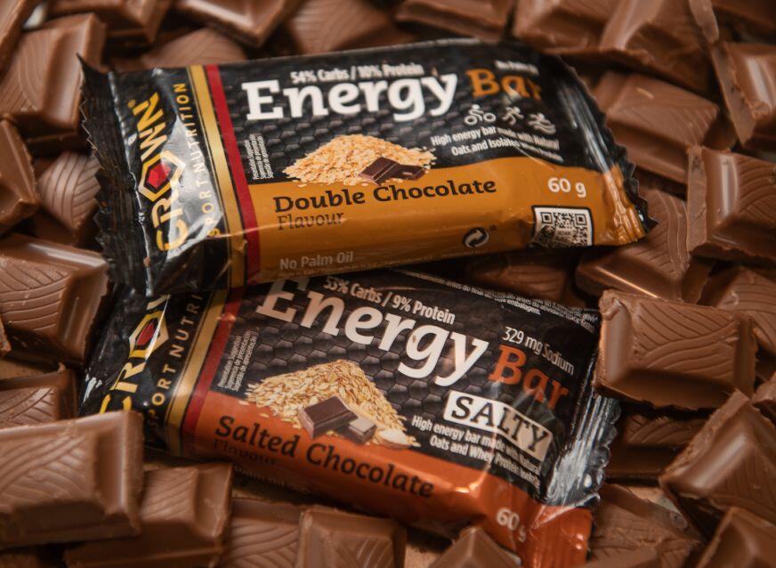 Crown Sport Nutrition lanza sus nuevas barritas de avena aptas para veganos y con un toque salado - Artículos nutrición deportiva Crown sport nutrition Barrita energética Sport Crrown Nutrition de avena sabor chocolate salado