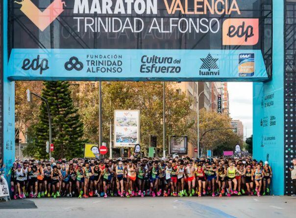 Inizio della Maratona di Valencia