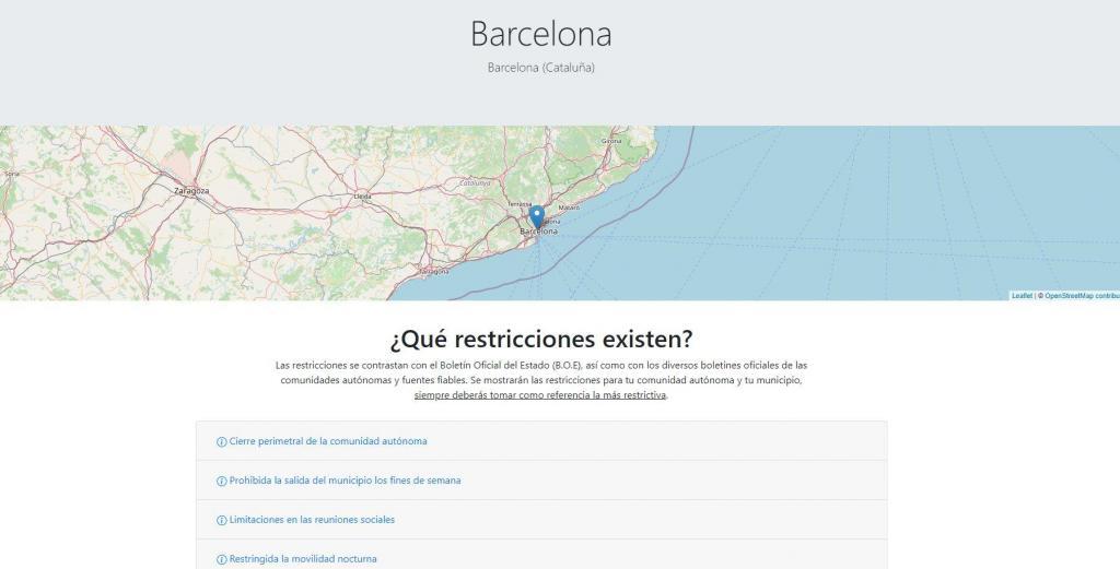 Captura app quecovid.es