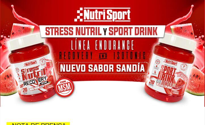 new watermelon flavor in Nutrisport Sport Drink and StressNutril.