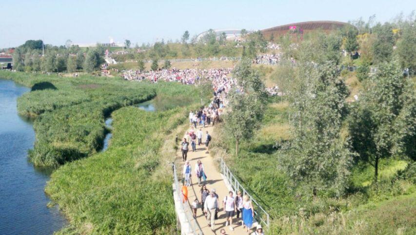 WETLANDS IM LONDON OLYMPIC PARK WIEDERHERGESTELLT -