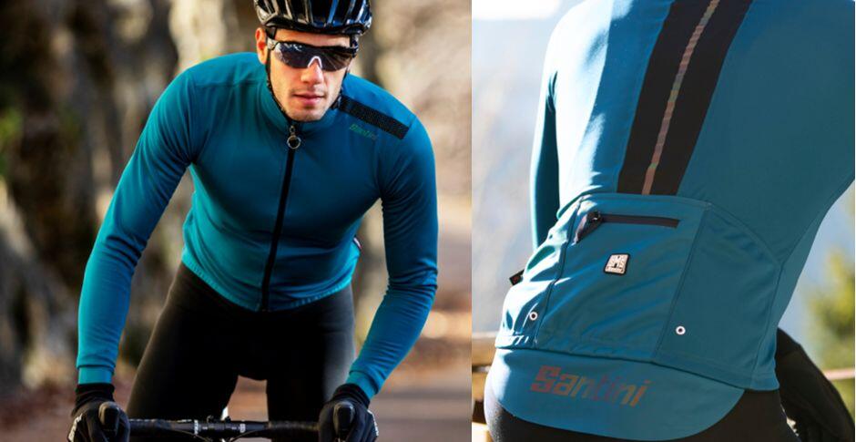 Veste d'hiver cycliste Santini pour le froid