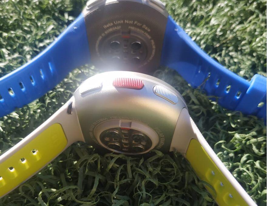 Foto: Detalles perfil Vantage V (modelo azul) y Vantage V2 (modelo amarillo y gris)