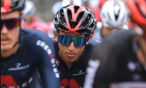 Cyclists with oakley glasses in the Tour de France