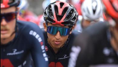 Cyclists with oakley glasses in the Tour de France