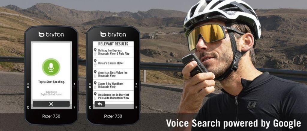 Bryton Rider 750, el primero GPS de Btyton con búsqueda por vo