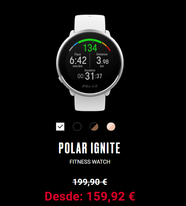 Black Friday Polar, mit Rabatten bis zu 25 % - Sportartikel POLAR IGNITE - 20% RABATT