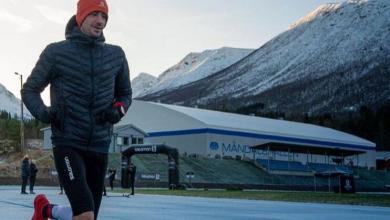 Kilian Jornet no desafio de corrida de 24 horas