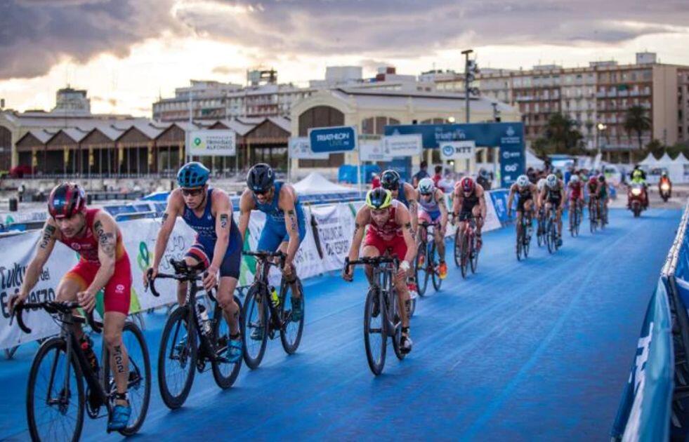 Segmento ciclistico della Coppa del mondo di Valencia