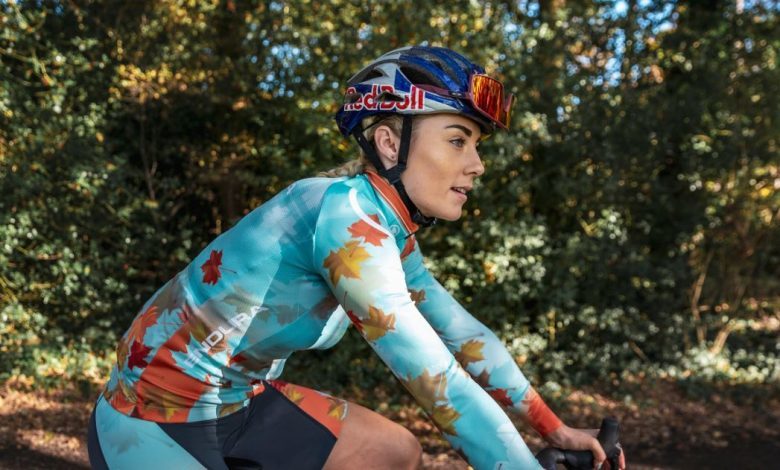 Lucy Charles in a photoshoot with Endura