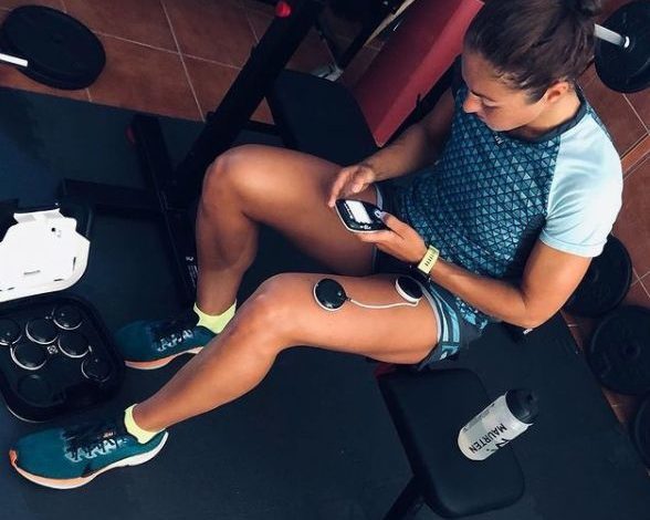 COMPEX material in the gym