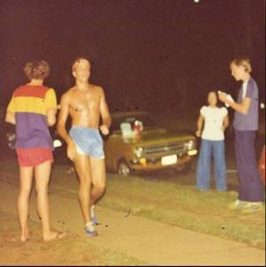 Dave Orlowski en course à Kona en 1978