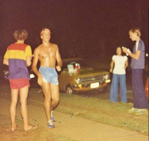 Dave Orlowski racing in Kona in 1978