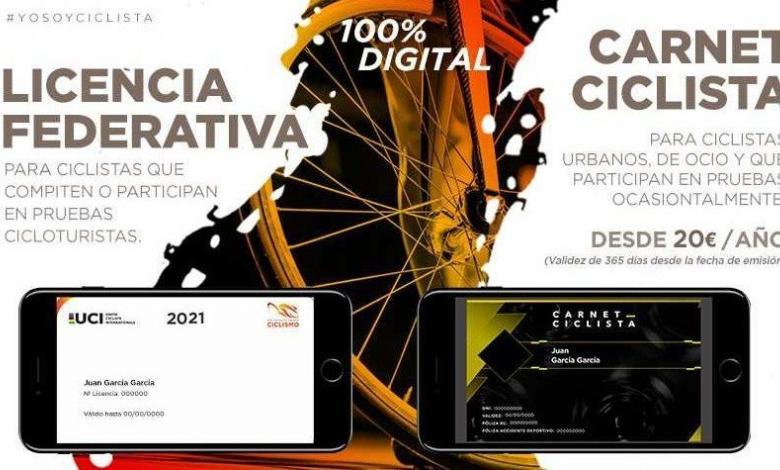 Immagine della patente ciclistica virtuale