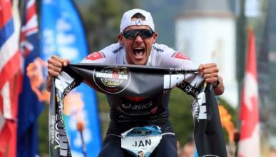 Jan Frodeno ganando en Kona
